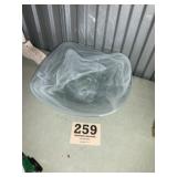 Glass serving dish