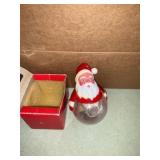Santa globe ornament
