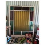 Stained glass window vintage 19th century