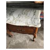 Marble top end table