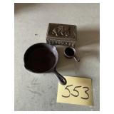Small cast frying pan and others