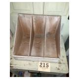 Vintage file folder made from wood