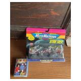 Star Trek lot, micro machines, and playing cards