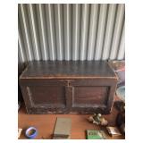 Vintage wooden storage chest