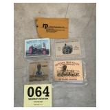 Farm and tractor show plates and magnets