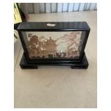 Vintage Japanese hand carved miniature window box