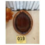 Brown drip Serving platter made in USA might be