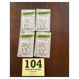 Four packs diecast HO scale horses