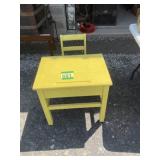 Child school desk with chair