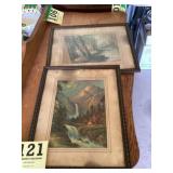 Two framed pieces of artwork