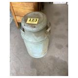 Painted milk can