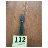 Green handle, sharpening stone