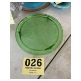 Uranium glass serving tray