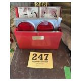 Arrow safety reflector plates
