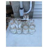 11 glasses with carrier