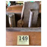 Box lot, concrete tools