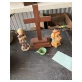 Cross, candle misc.