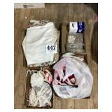 Dressmaker and fabric lot
