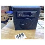JVC car radio and pioneer speakers