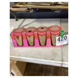 Lot of 8 Glass Drinking Glasses