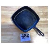 Cast Iron Square Skillet made in USA 10 1/2"