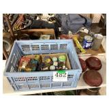 Trailer lights and miscellaneous hardware lot