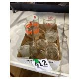 Assorted Glassware Coasters & Budweiser Glasses