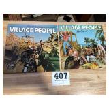 2 original Village People records 33 LPThe
