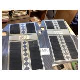 Vintage set of Ford truck floor mats