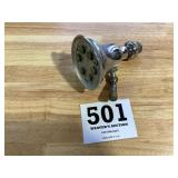 Vintage old brass shower head