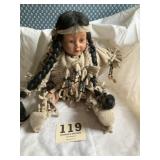 Apple Valley native American  doll