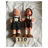 Two Hummel dolls made in Germany