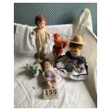 Five dolls