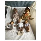 Five dolls