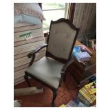 Vintage cushion, bottom and cushion backed four