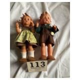 Two Hummel dolls made in Germany