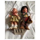 Two Hummel dolls made in Germany