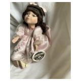 Porcelain doll music box