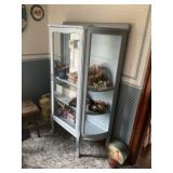 Painted curved glass, China cabinet NO CONTENTS