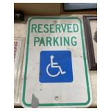 Reserved parking handicap