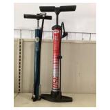 2 bicycle pumps
