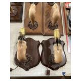 Deer hoof wall hanging lights