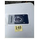 Metal Penn State license plate