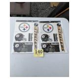Two sets Steelers decals