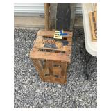 Vintage crate RosiyBrand cantaloupes