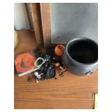 Halloween lot with cauldron