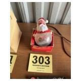 Santa globe ornament