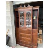 Large China cabinet and shelving unit with