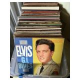 Lot of LP records with Elvis