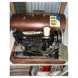 Singer, sewing machine portable with carrying